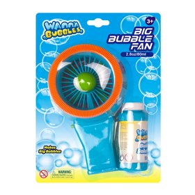 Мыльные пузыри "Баббл вентилятор", 80 мл, синий, Wanna Bubbles