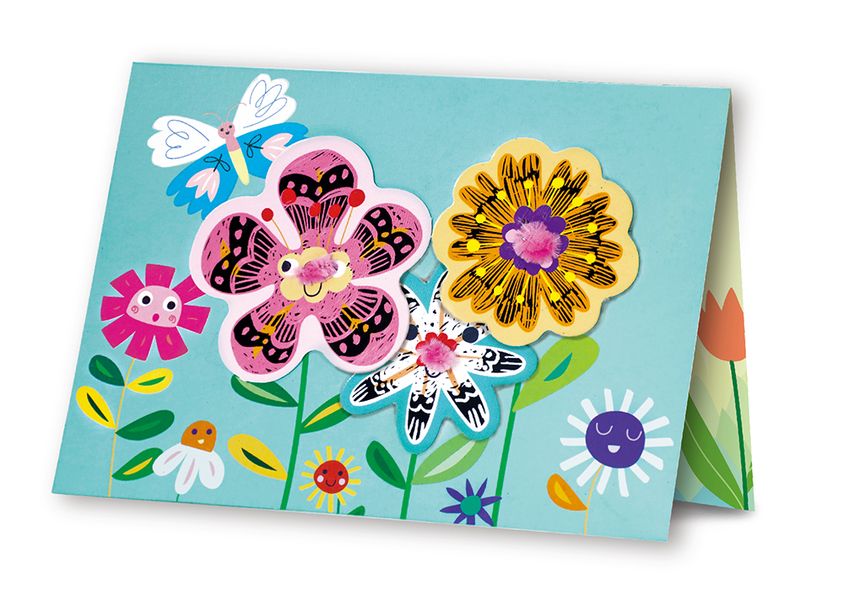 Набор для творчества, скретч-арт "Поздравительная открытка, цветы", 3 открытки, AVENIR