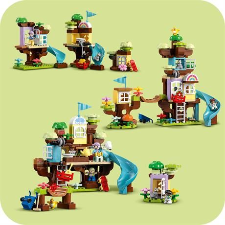 Конструктор Домик на дереве 3в1, 126 деталей, LEGO DUPLO