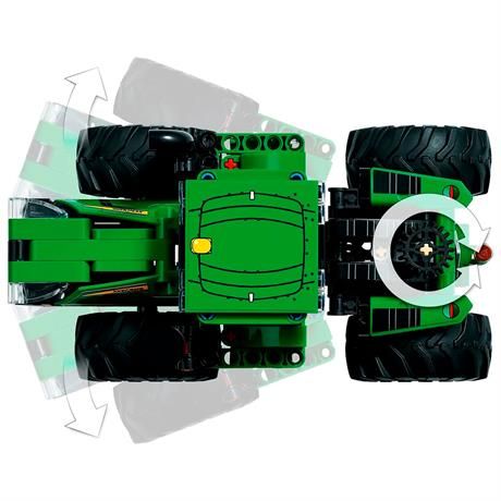 Конструктор Трактор John Deere 9620R 4WD, 390 деталей, LEGO Technic