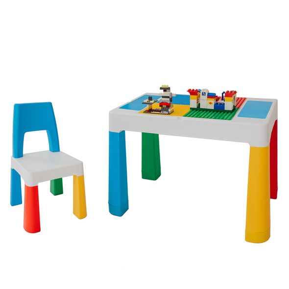 Дитячий багатофункціональний столик POPPET "Колор Блу 5 в 1" та стілець
