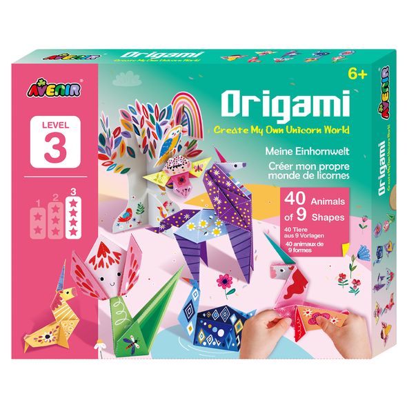 Набор для творчества, оригами "Мир единорогов", 40 листов