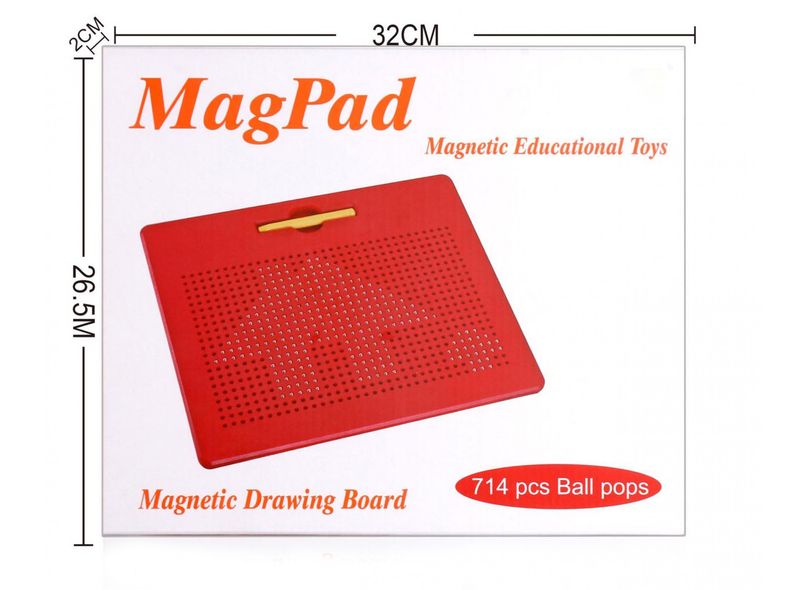 MagPad Магнітна навчальна дошка, Telsch, червоний