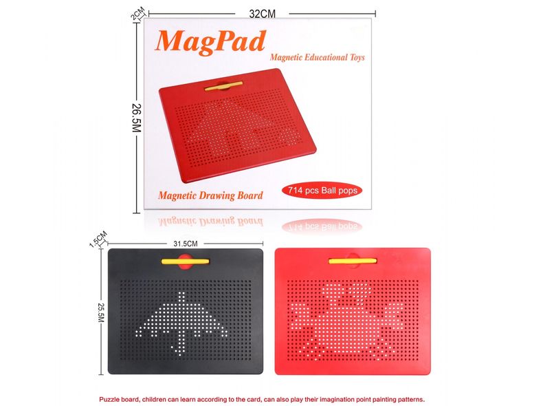 MagPad Магнітна навчальна дошка, Telsch, червоний