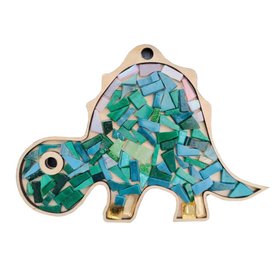 Набор керамической мозаики Динозавр, зелёный, эконом, в пакете
