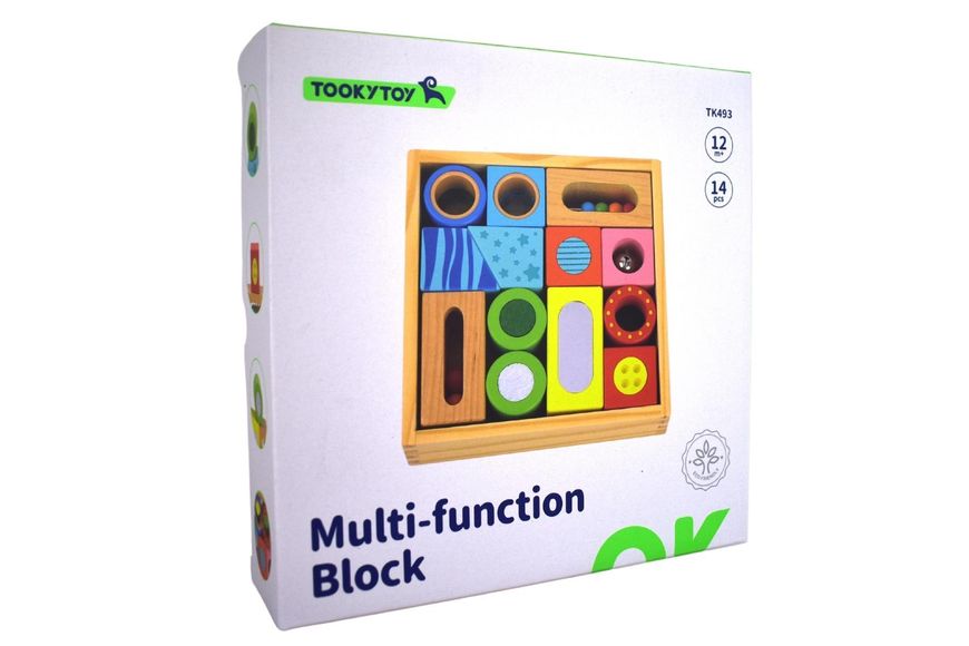 Многофункциональная игра Сенсорные блоки, Tooky Toy