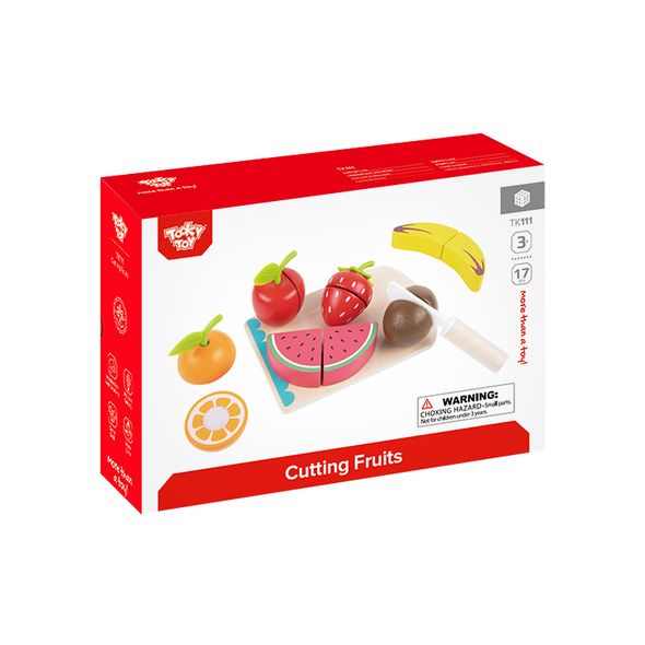Дерев'яний ігровий набір "Розрізні фрукти і ягоди", Tooky Toy