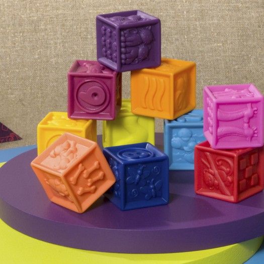 Развивающие силиконовые кубики Посчитай-ка!, Battat