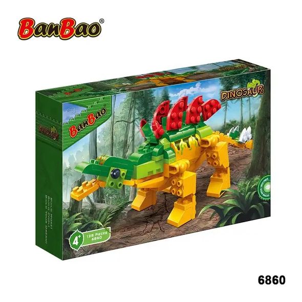 Конструктор "Динозаври: Стегозавр", 128 ел., BanBao