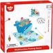 Развивающая игра 4в1 Кит: рыбалка, балансир, шнуровка, сортер, Tooky Toy