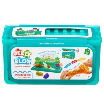 Сенсорний конструктор У кейсі 2 в 1: ігровий майданчик, 30 дет., Jelly Blox