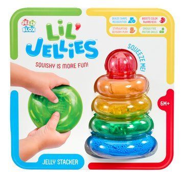 Сенсорний конструктор Lil' Jellies Пірамідка-кольоринка, Jelly Blox