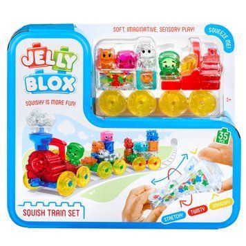 Сенсорний конструктор Поїзд, 35 дет., Jelly Blox