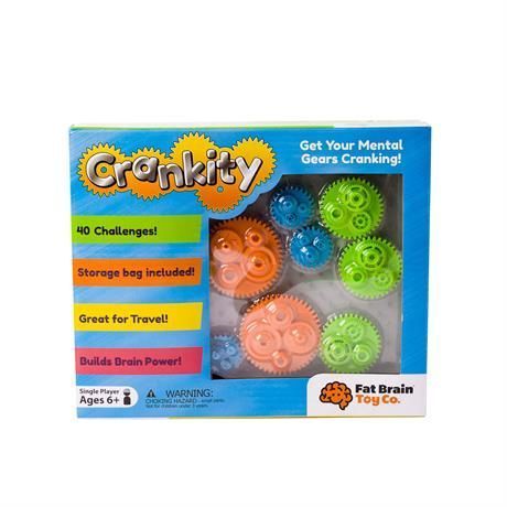 Гра-головоломка Crankity &laquo;Різнокольорові шестерні&raquo; Fat Brain Toys