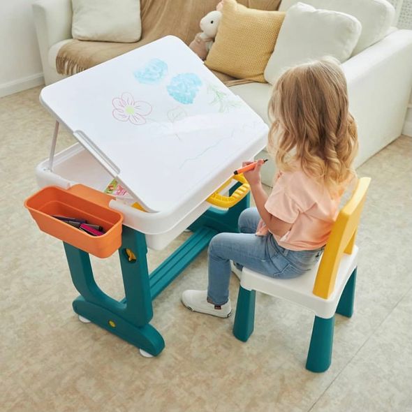 Дитячий багатофункціональний столик Трансформер 6 в 1 та стілець, POPPET