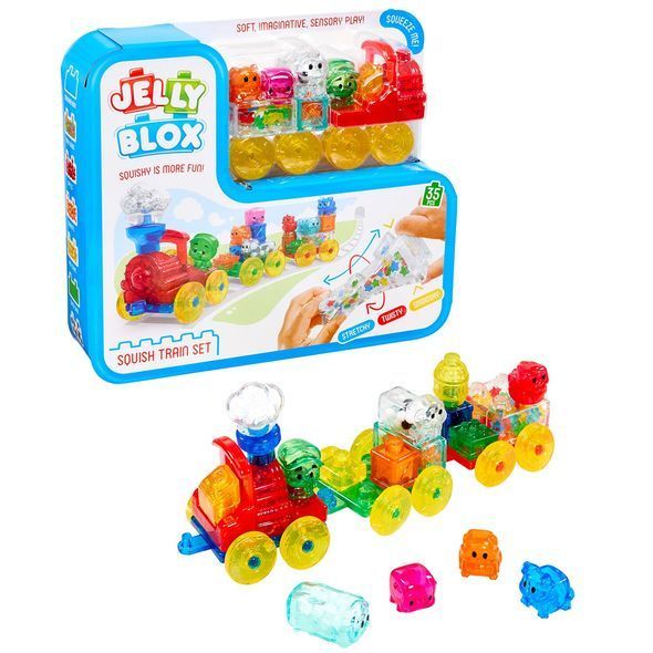 Сенсорний конструктор Поїзд, 35 дет., Jelly Blox