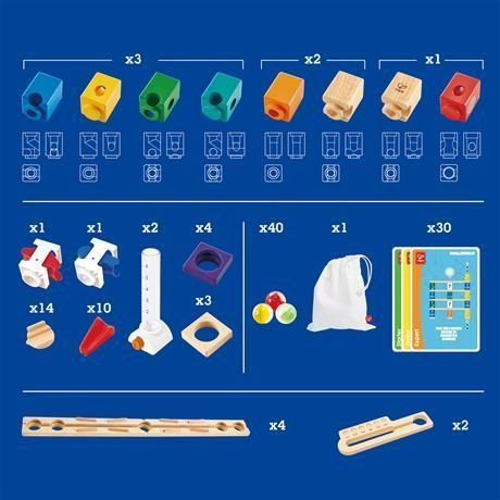 Конструктор-лабіринт Quadrilla Програмування основи, 130 ел, Hape