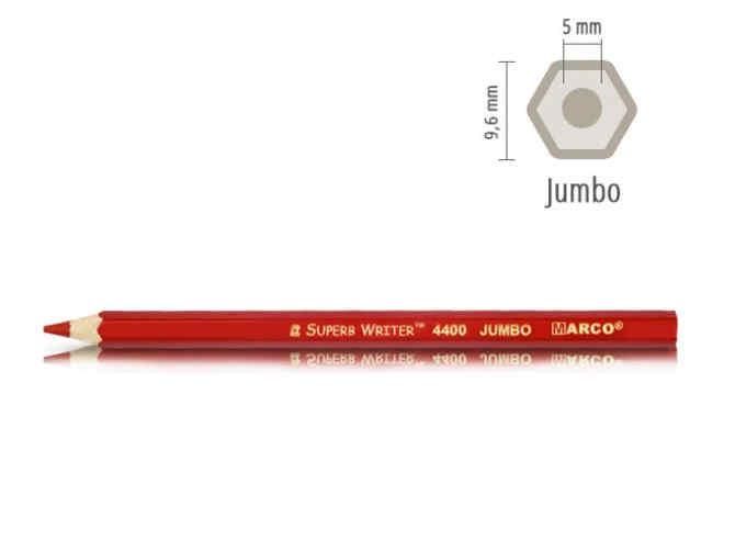 Карандаши Jumbo 12 цв. + точилка, Marco