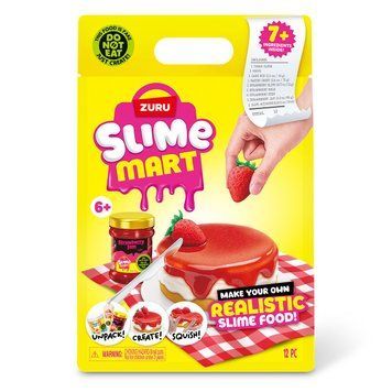 Полуничний чизкейк, ігровий набір зі слаймами, серія Shopping Bag, Slime Mart