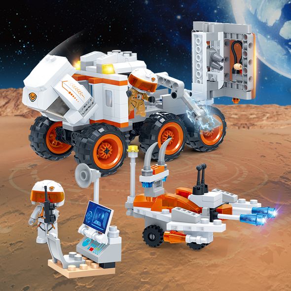 Конструктор "Космічні дослідження: Марсохід з обладнанням", 350 ел., BanBao