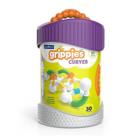 Магнитный конструктор Grippies Curves, 30 дет., Guidecraft