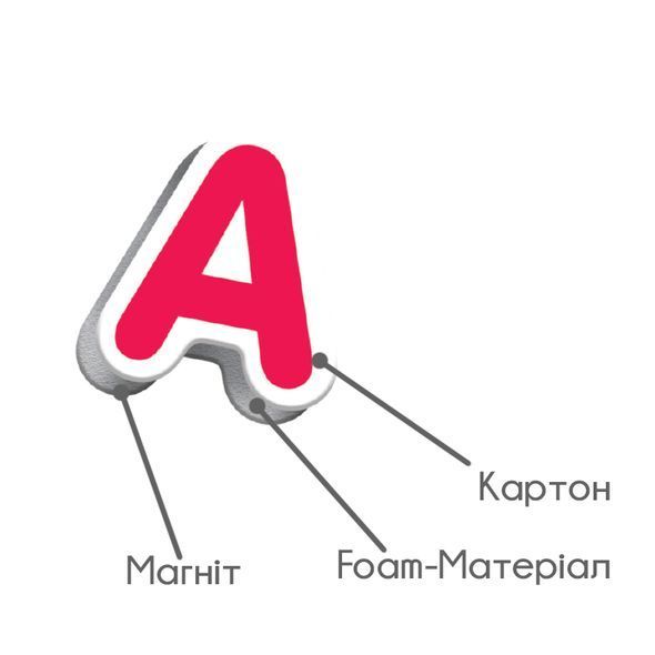 3в1: Абетка, Математика, English з магнітною дошкою, Vladi Toys
