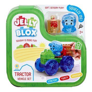 Сенсорний конструктор Барвистий трактор, 12 дет., Jelly Blox