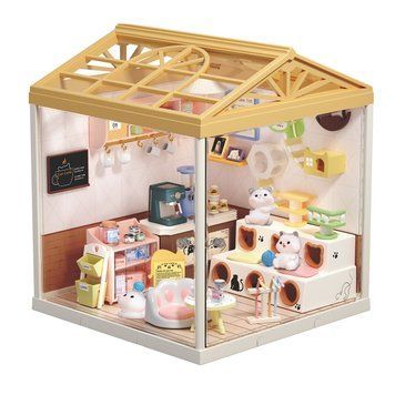 Конструктор-румбокс Котокафе, серія Інтер'єр, світло, Mini House