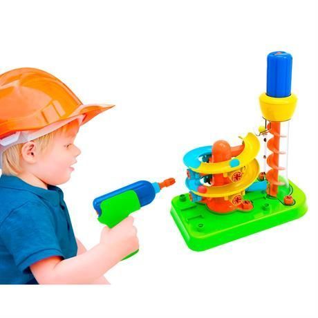 STEM-конструктор Гірка-спіраль з шуруповертом, 55 дет., Edu-Toys