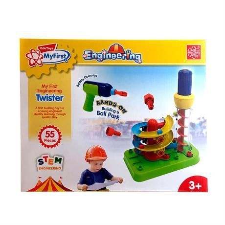 STEM-конструктор Гірка-спіраль з шуруповертом, 55 дет., Edu-Toys