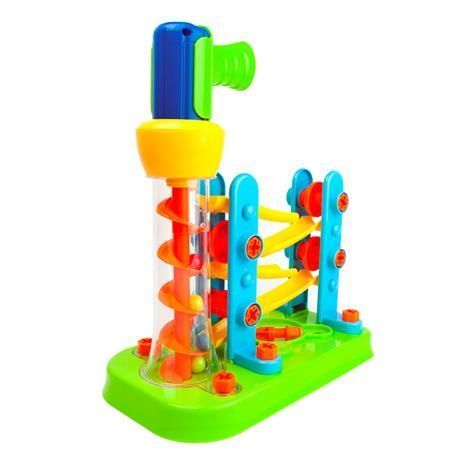 STEM-конструктор Гірка-зигзаг з шуруповертом, 54 дет., Edu-Toys