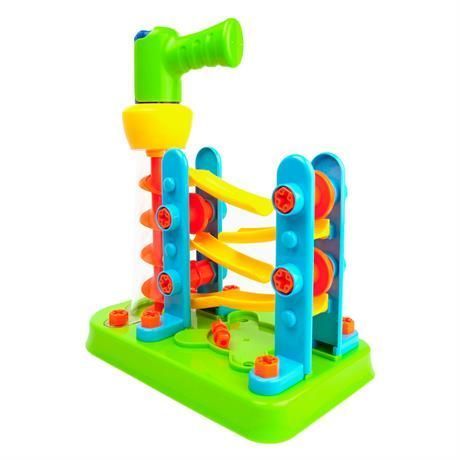 STEM-конструктор Гірка-зигзаг з шуруповертом, 54 дет., Edu-Toys