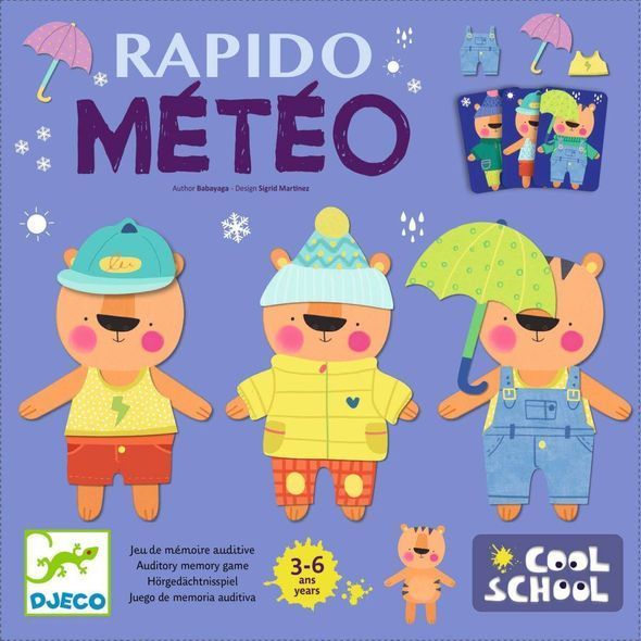 Навчальна гра Одягни тваринку Рапідо Метео, Djeco