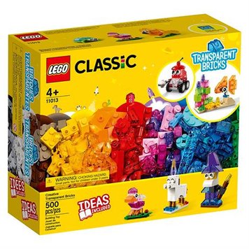 Конструктор Прозрачные кубики для творчества, 500 деталей, LEGO Classic