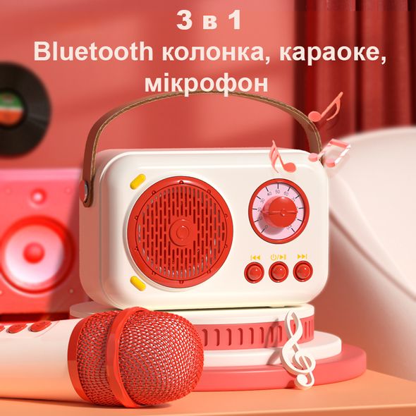 Портативная bluetooth колонка с караоке, MiDeer