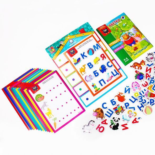 Навчальний набір Абетка з магнітною дошкою, Vladi Toys