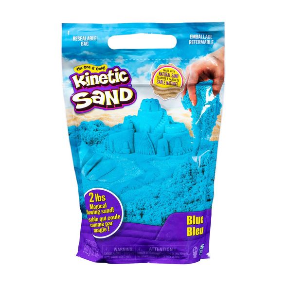 Кинетический песок Kinetic Sand Colour синий, 907 г