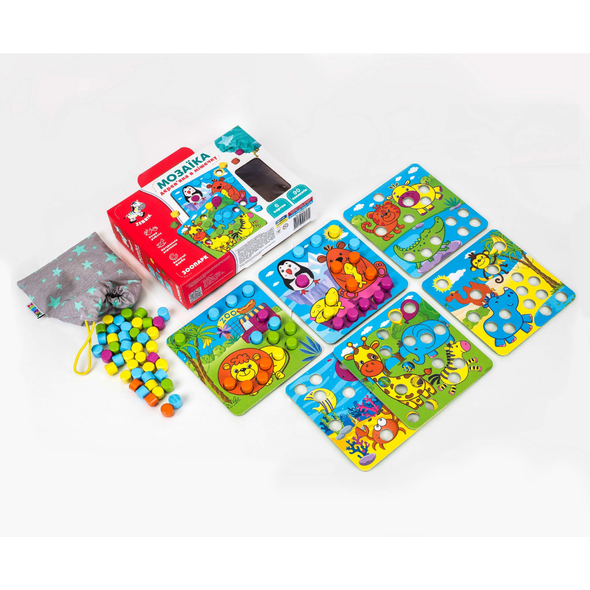Дерев'яна мозаїка Зоопарк, Vladi Toys