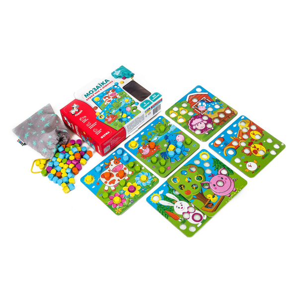 Дерев'яна мозаїка Ферма, Vladi Toys