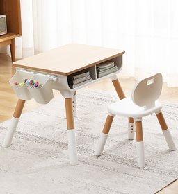 Детский многофункциональный столик "Мультивуд 3 в 1" и стульчик, POPPET