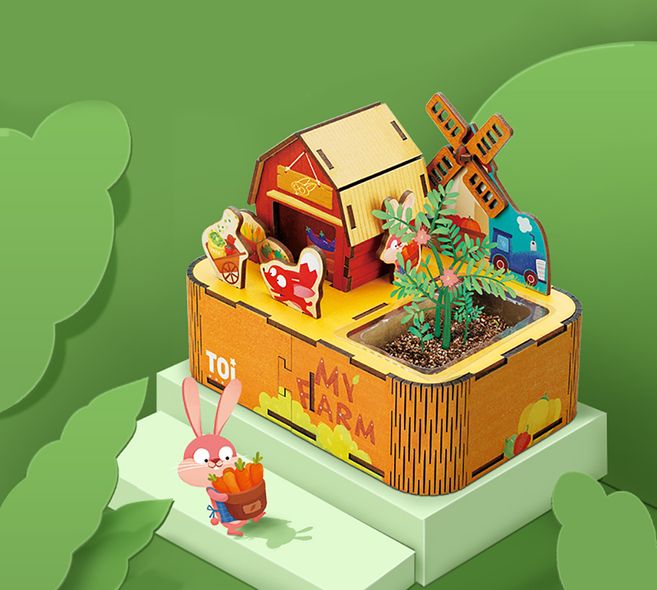 Інтерактивна гра "Міні-сад Фредді", з посадкою рослини, Toi World